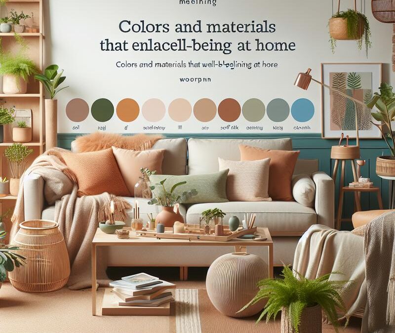Colori e materiali che migliorano il benessere in casa