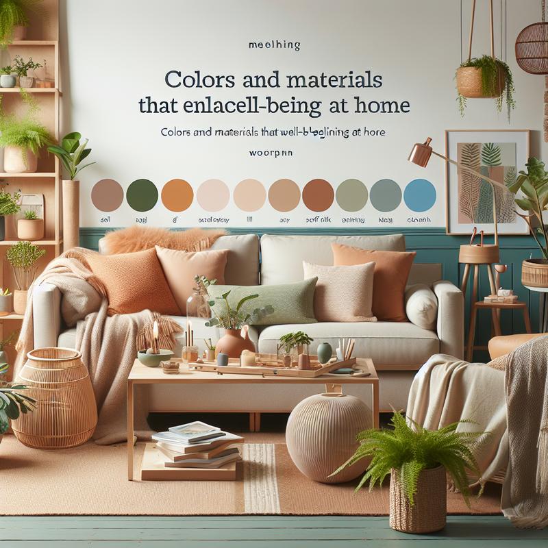 Colori e materiali che migliorano il benessere in casa